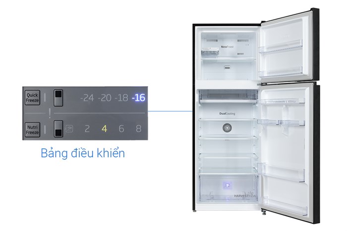 Tủ lạnh Beko Inverter 375 lít RDNT401I50VHFSU Màu Đen