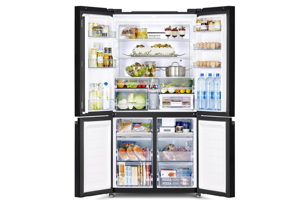 Tủ lạnh Hitachi Inverter 569 lít Multi Door R-WB640VGV0 GMG Màu Xám