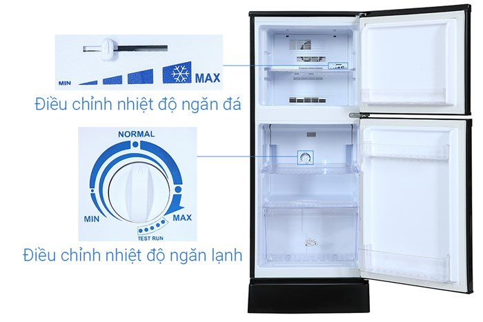 Tủ lạnh Funiki 120 lít HR T6120TDG Màu Ghi đen