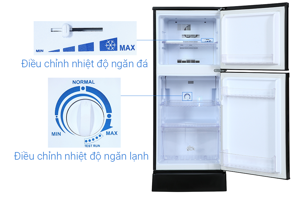 Tủ lạnh Funiki 110 lít HR T6120TDG Màu Ghi đen