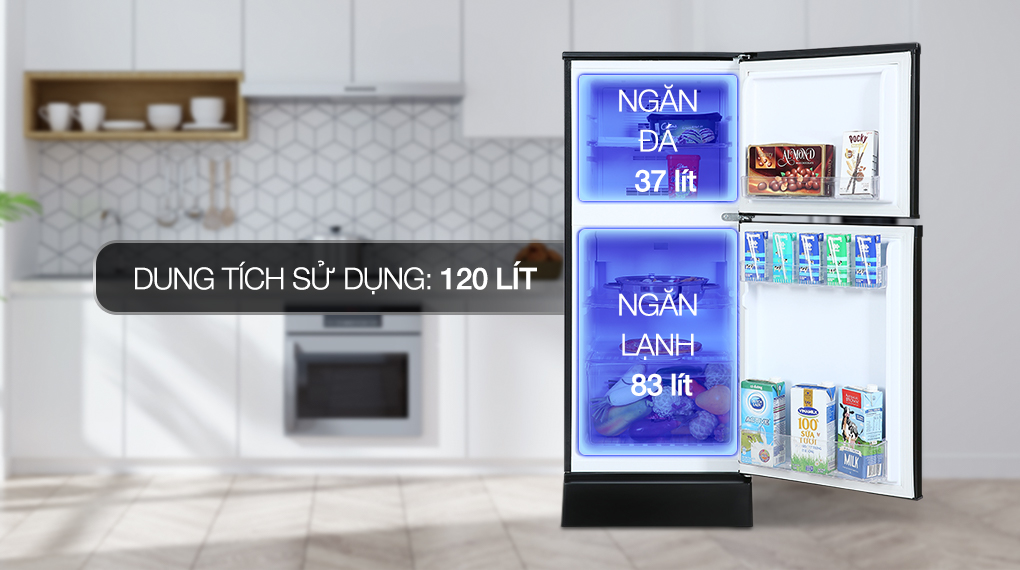 Tủ lạnh Funiki 120 lít HR T6120TDG - Dung tích sử dụng