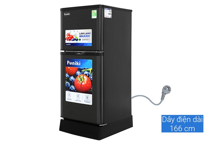 Tủ lạnh Funiki 120 lít HR T6120TDG Màu Ghi đen