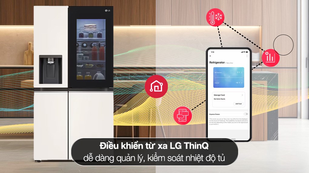 Tủ lạnh LG Inverter 635 lít Side By Side InstaView Door-in-Door GR-X257BG