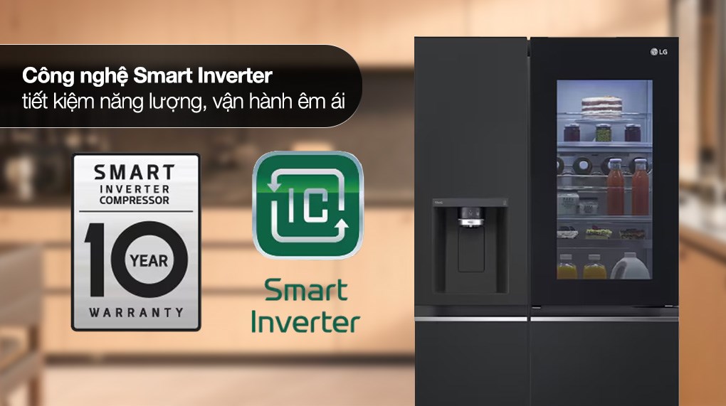 Tủ lạnh LG Inverter 635 Lít Side By Side InstaView Door-in-Door GR-X257BL