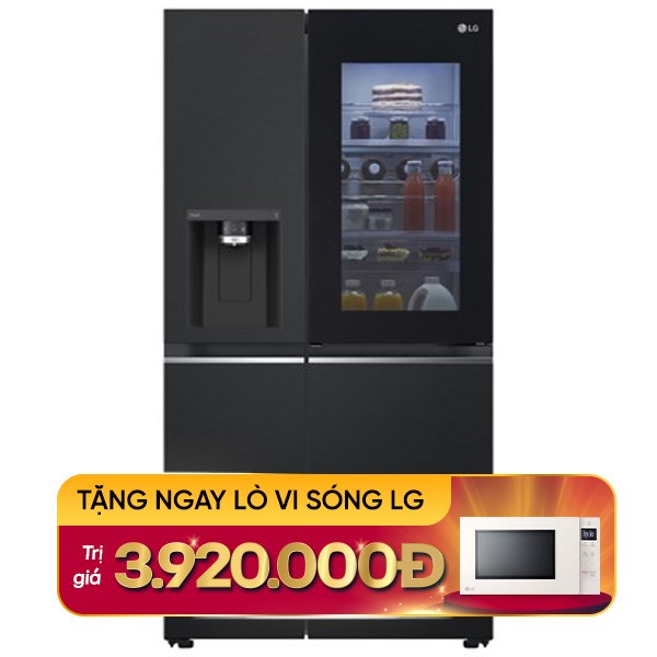 LG Inverter 635 lít InstaView Door-in-Door GR-X257BL