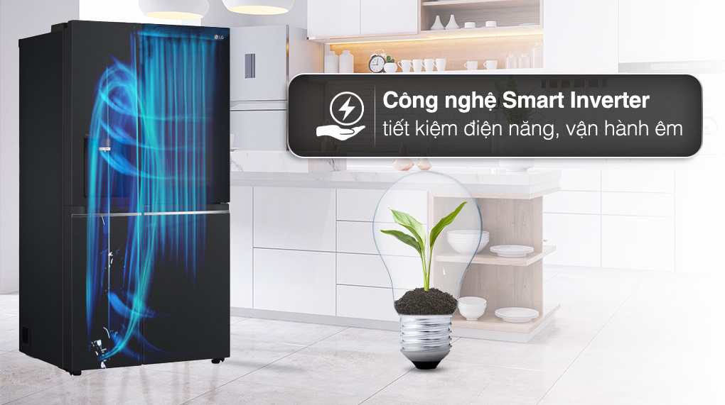 Tủ lạnh LG Inverter 635 Lít Side By Side InstaView Door-in-Door GR-X257B - Smart Inverter | Home Best