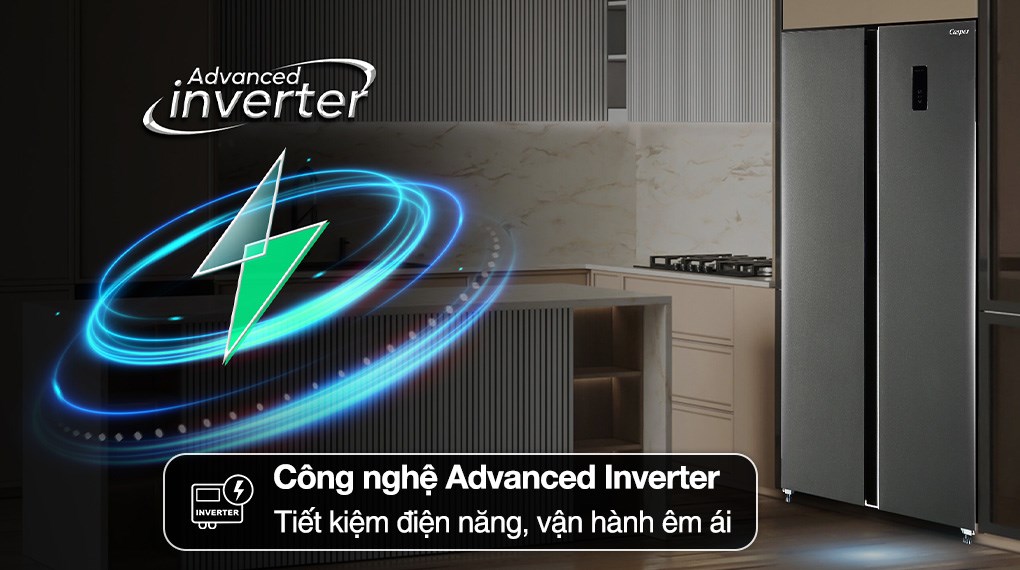Tủ lạnh Casper Inverter 458 lít Side By Side RS-460PG - 8