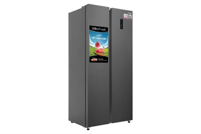 Tủ lạnh Casper Inverter 458 lít Side By Side RS-460PG Màu Đen - Xám