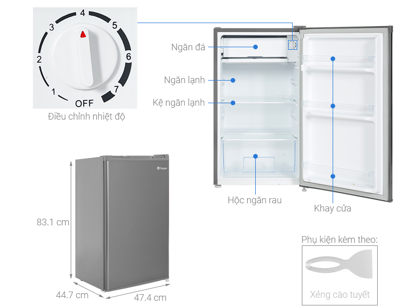 Tủ lạnh Casper 95 lít RO-95PG