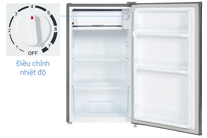 Tủ lạnh Casper 95 lít RO-95PG Màu Đen - Xám