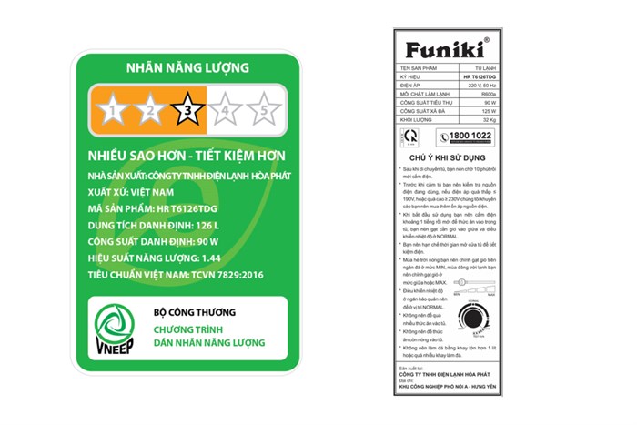 Tủ lạnh Funiki 126 lít HR T6126TDG Màu Ghi đen