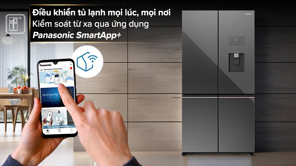 Tủ lạnh Panasonic Inverter 621 lít PRIME+ Edition Multi Door NR-XY680YMMV