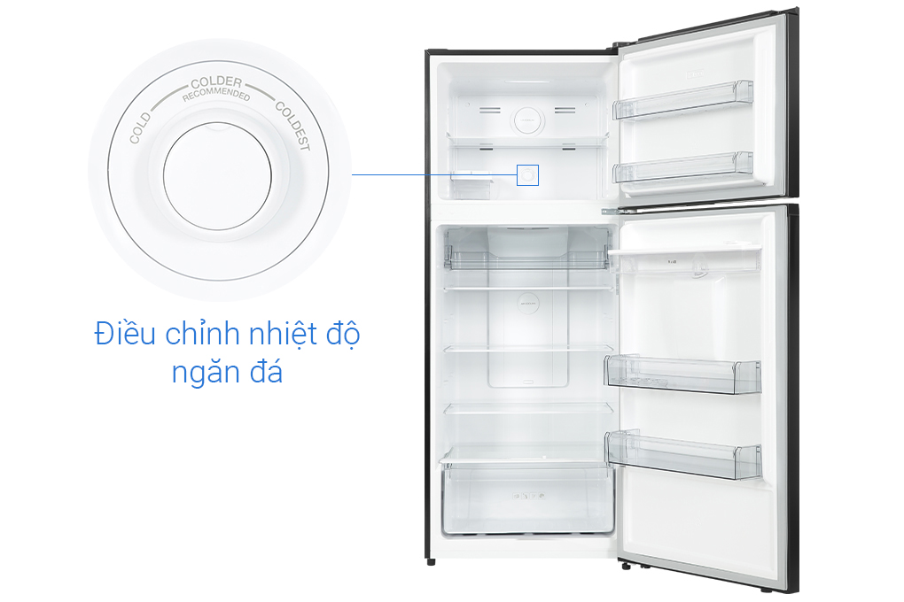 Tủ lạnh Sharp Inverter 417 lít SJ-X417WD-DG Màu Đen