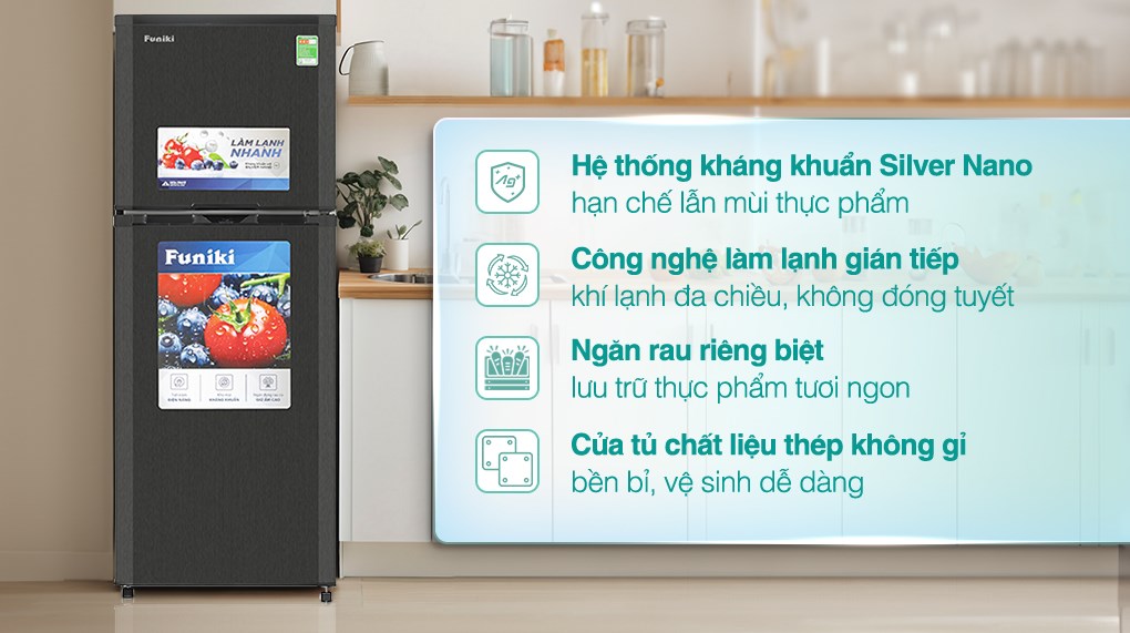 Tủ lạnh Funiki 209 lít HR T6209TDG