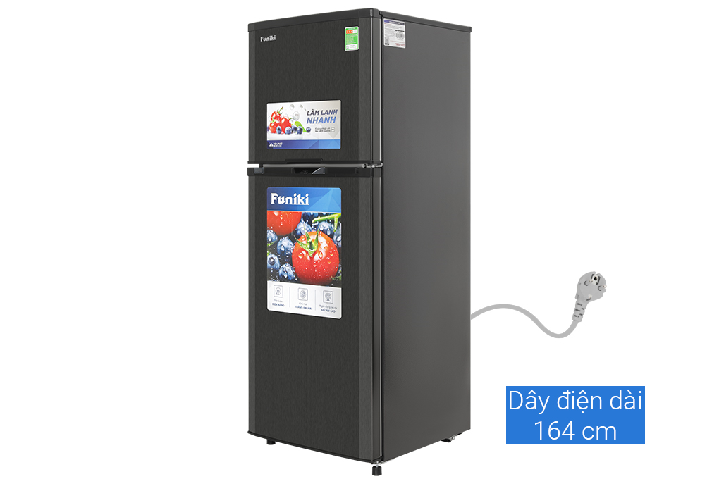 Tủ lạnh Funiki 209 lít HR T6209TDG Màu Ghi đen