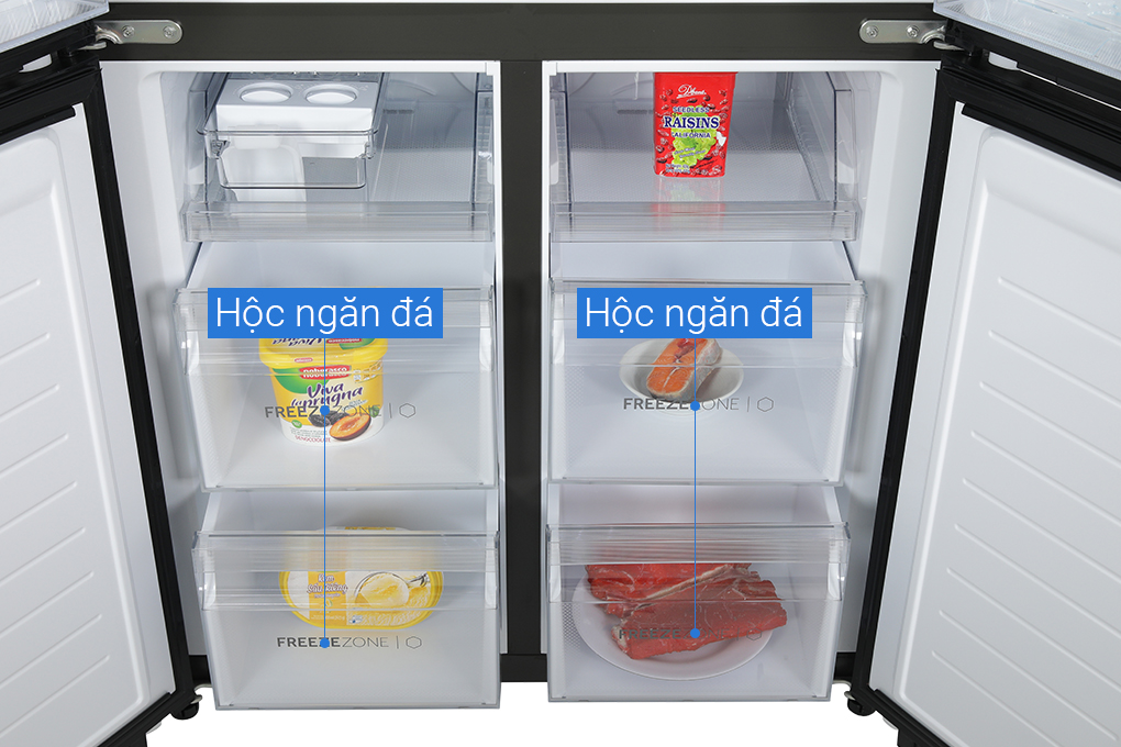 Tủ lạnh Aqua Inverter 469 lít Multi Door AQR-M536XA(GB) Màu Đen
