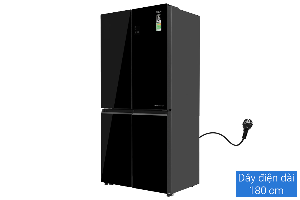 Tủ lạnh Aqua Inverter 469 lít Multi Door AQR-M536XA(GB) Màu Đen
