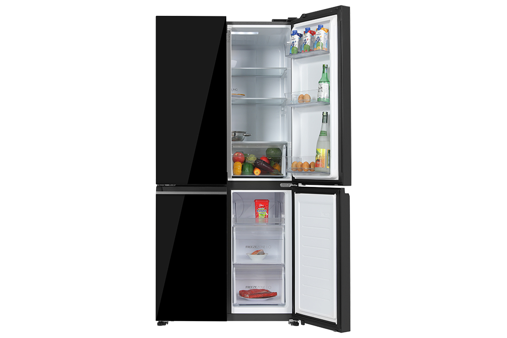 Tủ lạnh Aqua Inverter 469 lít Multi Door AQR-M536XA(GB) Màu Đen