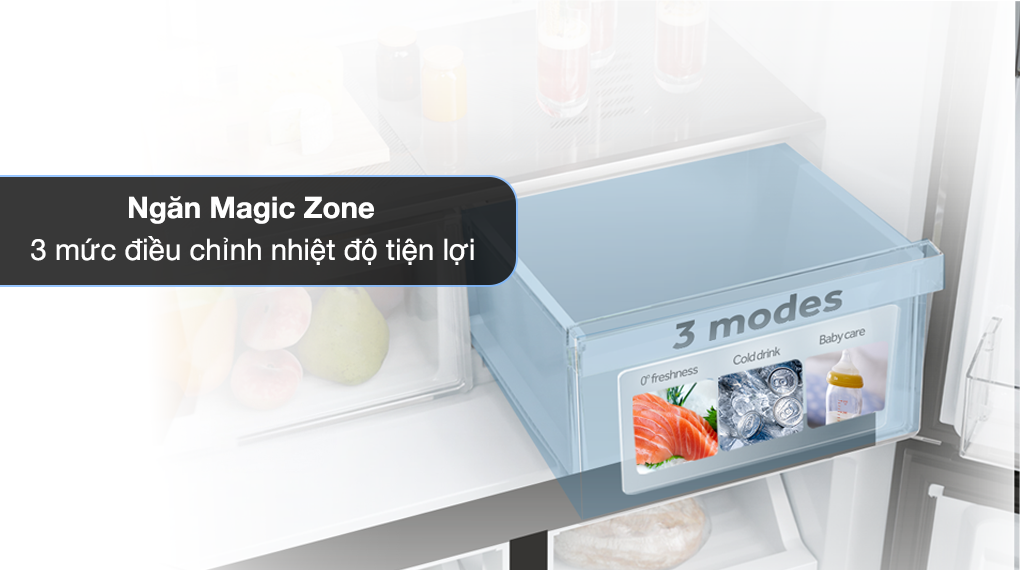 Tủ lạnh Aqua Inverter 469 lít Multi Door AQR-M536XA(SL)