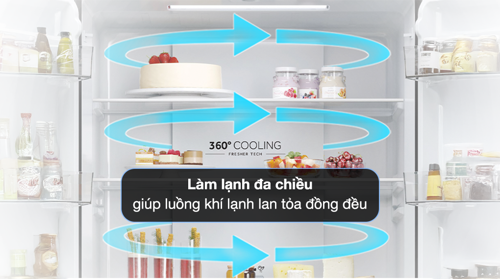 Tủ lạnh Aqua Inverter 469 lít Multi Door AQR-M536XA(SL)