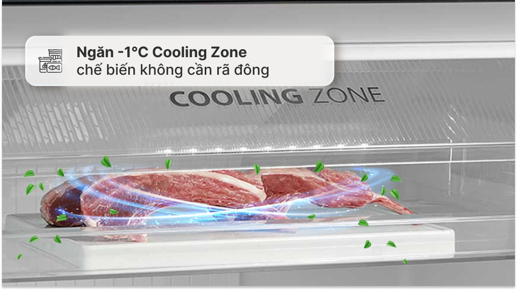 Ngăn -1°C Cooling Zone - Tủ lạnh Toshiba Inverter 409 lít GR-RT535WEA-PMV(06)-MG