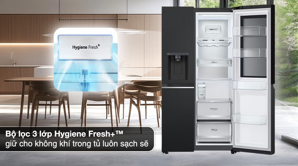 Tủ lạnh LG Inverter 635 lít Side By Side InstaView GR-G257BL