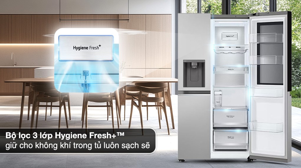 Tủ lạnh LG Inverter 635 lít Side By Side InstaView GR-G257BL - 4