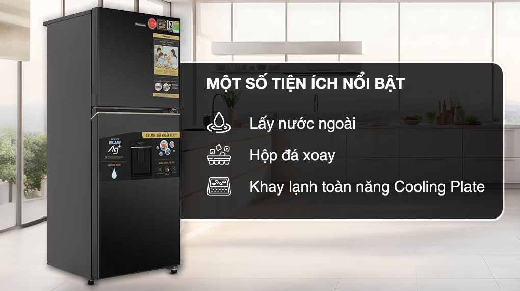 Tủ lạnh Panasonic Inverter 326 lít NR-TL351GVKV có tính năng lấy nước bên ngoài thuận tiện cho người dùng