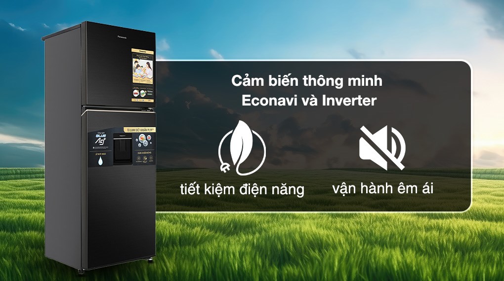 Tủ lạnh Panasonic Inverter 366 lít NR-TL381GVKV