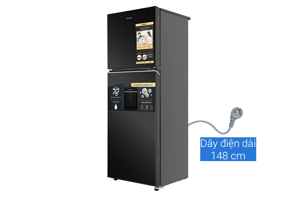 Tủ lạnh Panasonic Inverter 366 lít NR-TL381GVKV Màu Đen