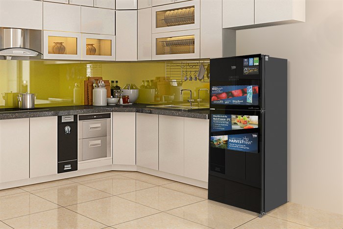 Tủ lạnh Beko Inverter 340 lít RDNT371E50VZHFSGB Màu Đen