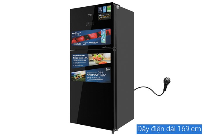 Tủ lạnh Beko Inverter 340 lít RDNT371E50VZHFSGB Màu Đen