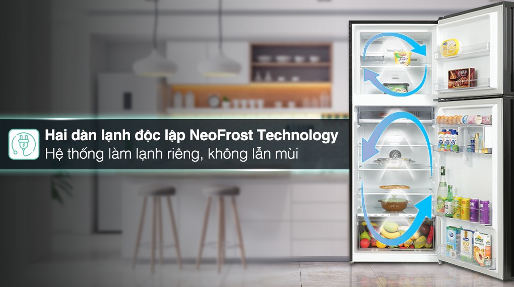 Tủ lạnh Beko Inverter 375 lít RDNT401E50VZHFSGB