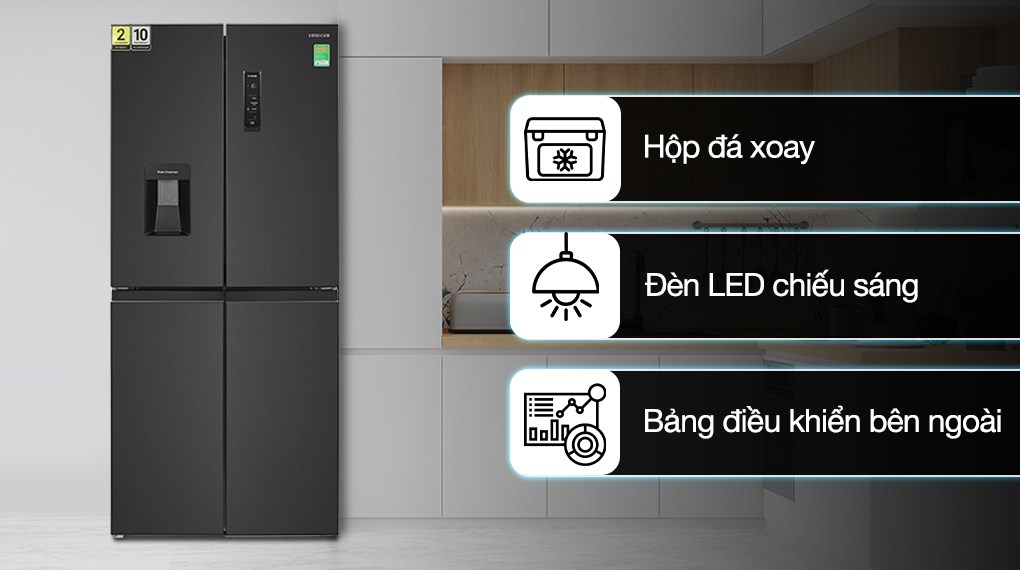 Tủ lạnh Hitachi Inverter 464 lít Multi Door HR4N7520DSWDXVN