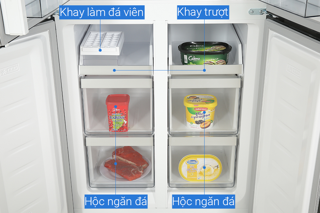 Tủ lạnh Hitachi Inverter 464 lít Multi Door HR4N7520DSWDXVN Màu Đen