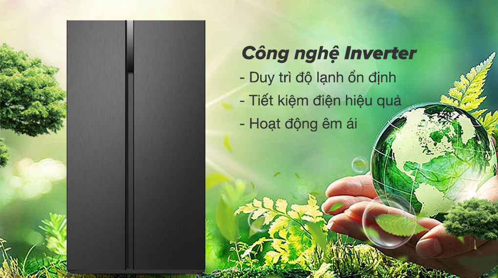Tủ lạnh Hitachi Inverter 525 lít Side By Side HRSN9552DXVN - Công nghệ tiết kiệm điện