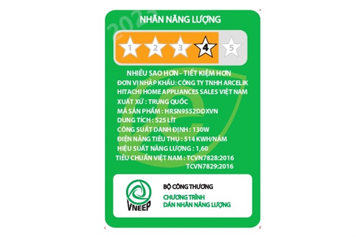 Tủ lạnh Hitachi Inverter 525 lít Side By Side HRSN9552DXVN