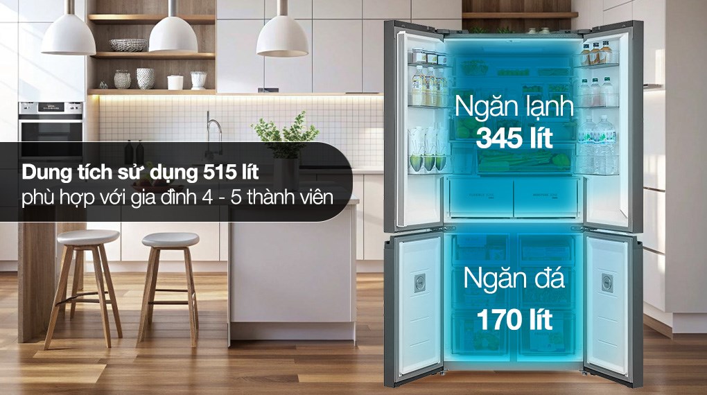 Tủ lạnh Toshiba Inverter 515 lít Multi Door GR-RF665WIA-PGV(22)-XK