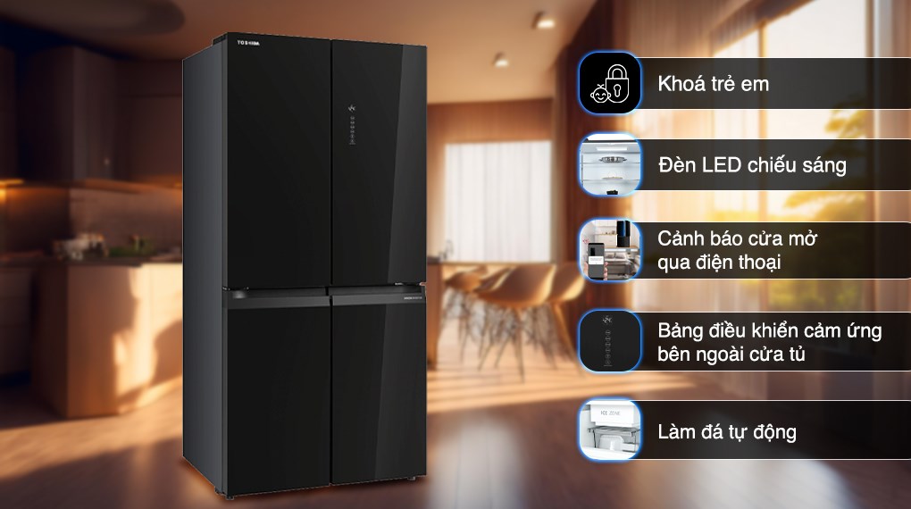 Tủ lạnh Toshiba Inverter 515 lít Multi Door GR-RF665WIA-PGV(22)-XK