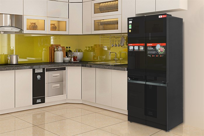 Tủ lạnh Toshiba Inverter 515 lít Multi Door GR-RF665WIA-PGV(22)-XK Màu Đen