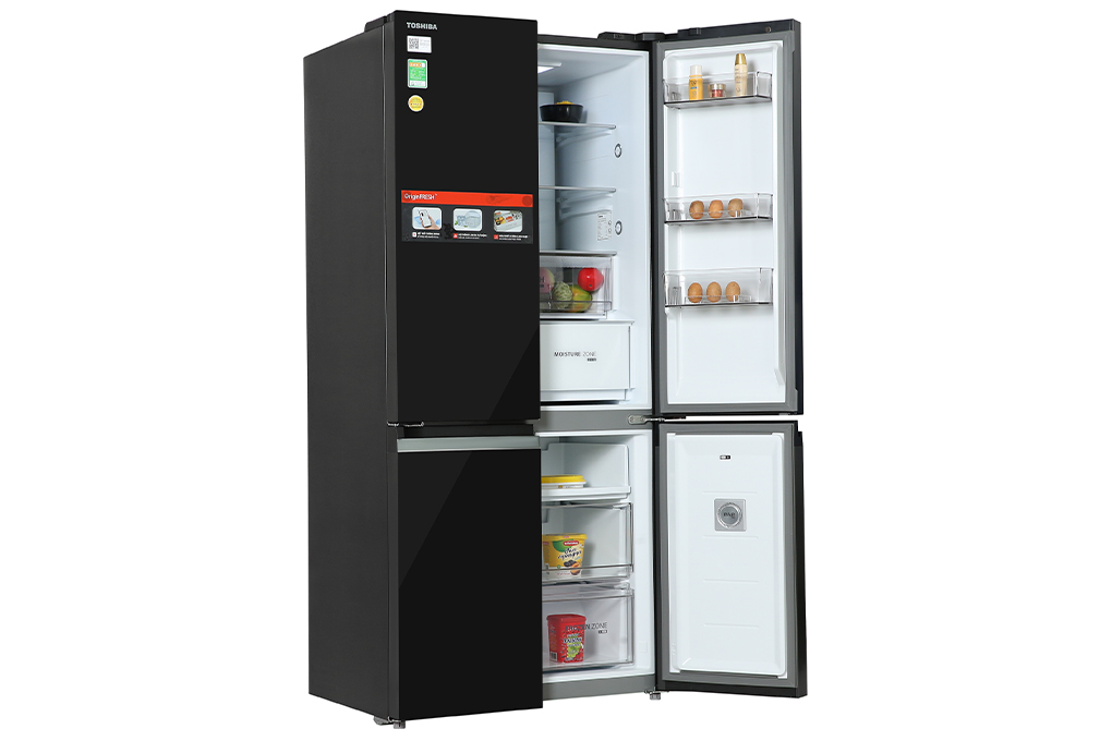 Tủ lạnh Toshiba Inverter 515 lít Multi Door GR-RF665WIA-PGV(22)-XK Màu Đen