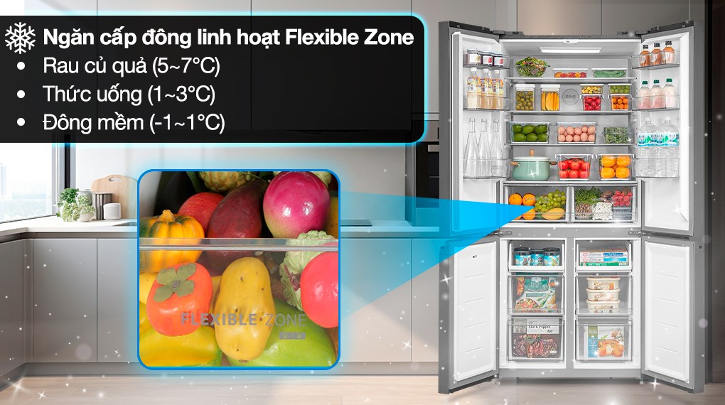 Tủ lạnh Toshiba Inverter 515 lít Multi Door GR-RF677WI-PGV(22)-XK