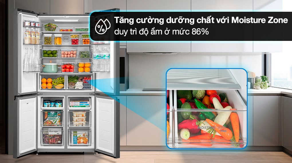 Tủ lạnh Toshiba Inverter 515 lít Multi Door GR-RF677WI-PGV(22)-XK