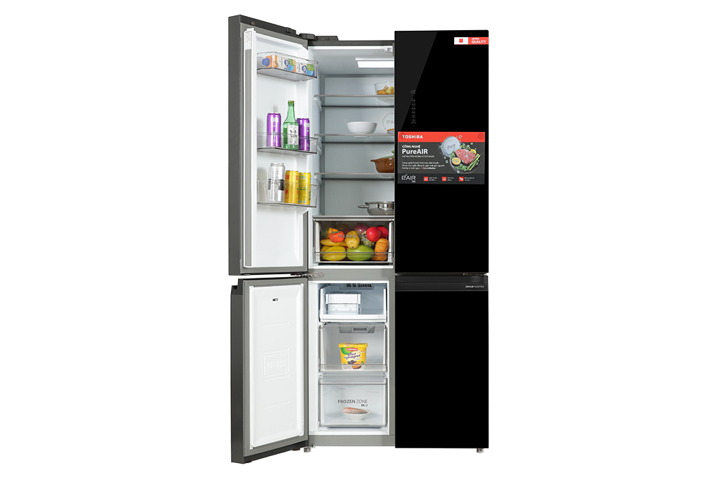 Tủ lạnh Toshiba Inverter 515 lít Multi Door GR-RF677WI-PGV(22)-XK Màu Đen