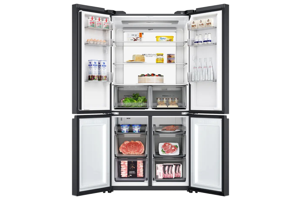 Tủ lạnh Aqua Inverter 660 lít Multi Door AQR-M727XA(GB)U1 Màu Đen