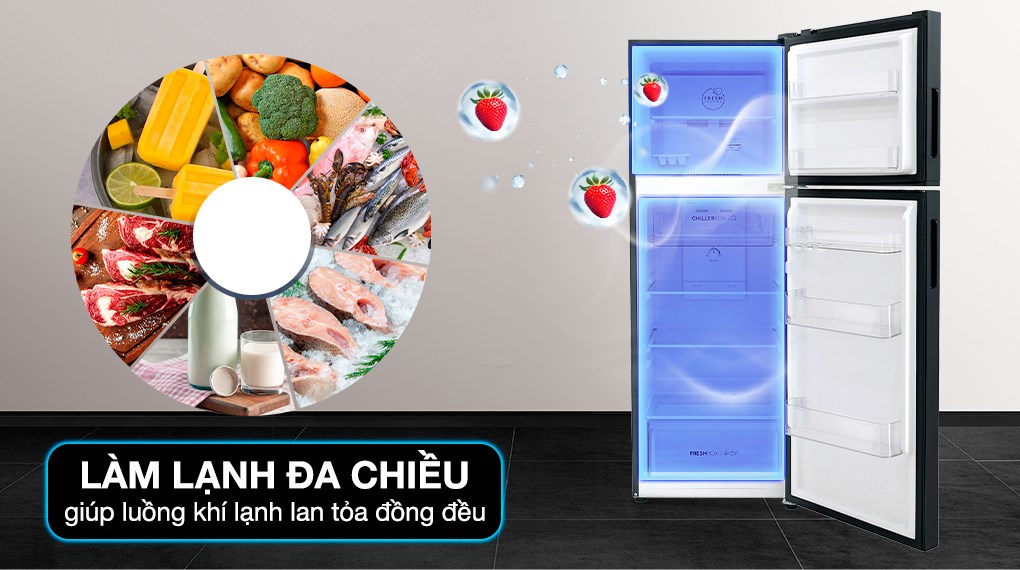 Tủ lạnh Aqua Inverter 236 lít AQR-T260FA(FB)