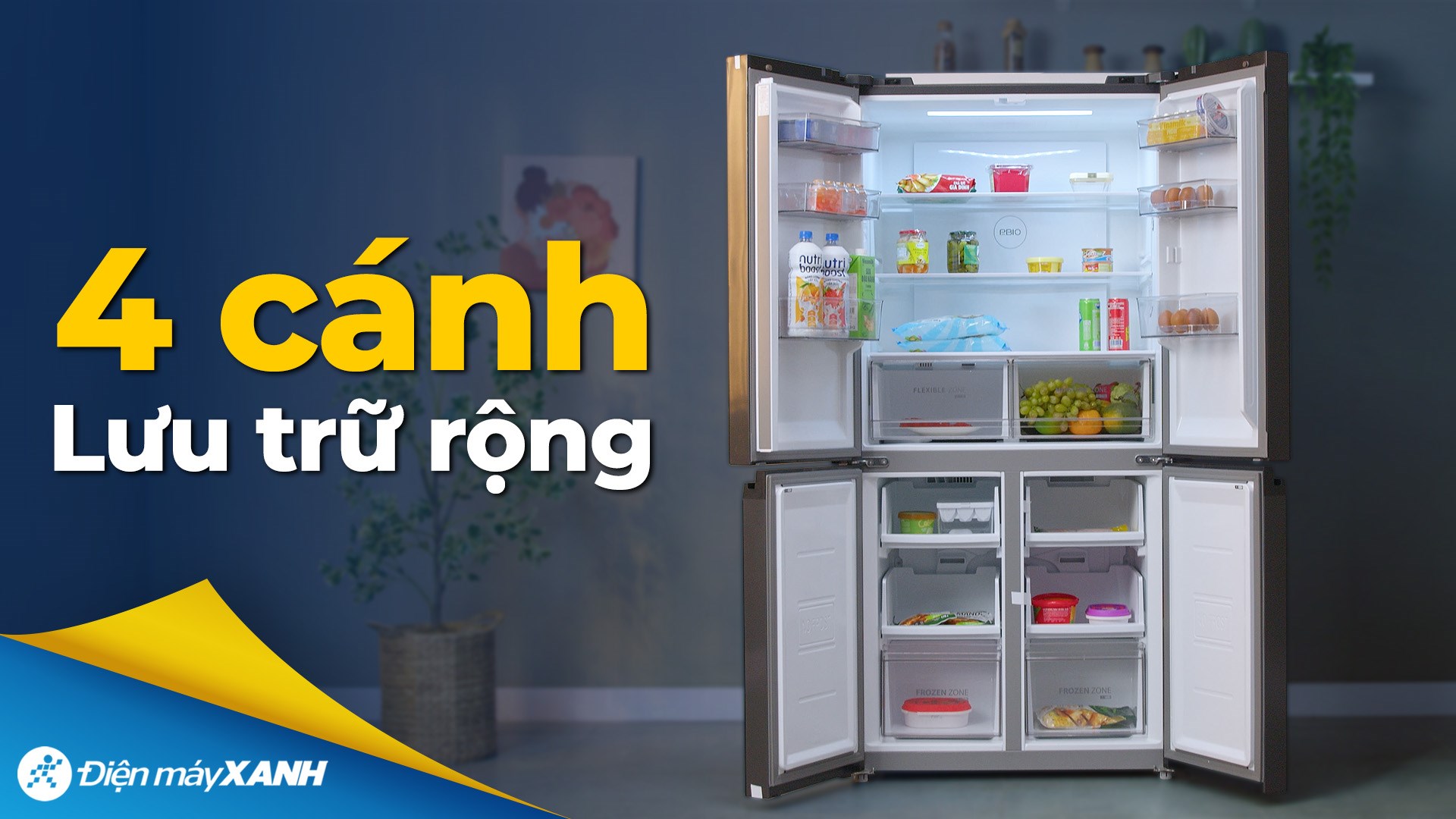 Tủ lạnh Toshiba Inverter 474 lít Multi Door GR-RF611WI-PGV(22)-XK