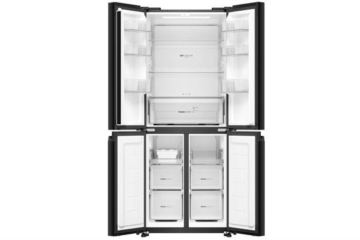 Tủ lạnh Aqua Inverter 410 lít Multi Door AQR-M466XA(GB) Màu Đen