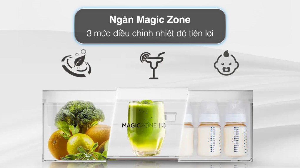 Tủ lạnh Aqua Inverter 410 lít Multi Door AQR-M466XA(CBC)