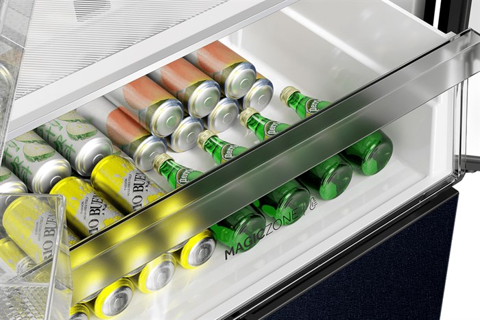 Tủ lạnh Aqua Inverter 410 lít Multi Door AQR-M466XA(CBC) Màu Đen - Xám